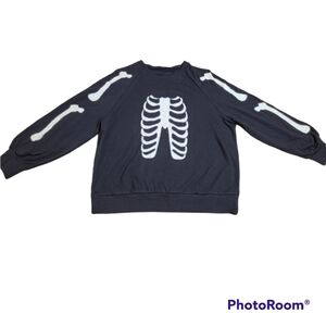 HALLOWEEN - Black Skeleton Sweatshirt